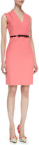 Thumbnail for your product : Kate Spade Gwendolyn Sleeveless V-Neck Sheath Dress, Surprise Coral 868
