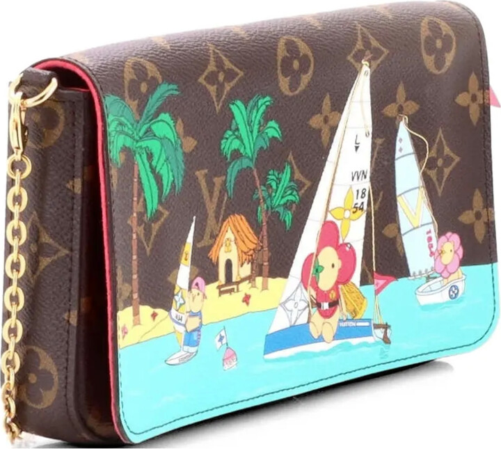 Louis Vuitton Pre-Owned Felicie Pochette Limited Edition Vivienne Xmas Monogram Canvas crossbody bag