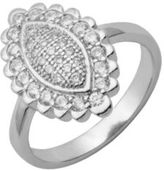 Thumbnail for your product : Lord & Taylor Cubic Zirconia Ring with Sterling Silver Frame