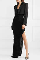 Thumbnail for your product : Tom Ford Strapless Ruched Silk-blend Tulle Gown - Black
