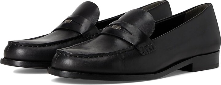 Tory Burch Classic Penny Loafers Women's Flat Shoes Perfect Black : 7 M, Leather
