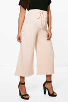 Thumbnail for your product : boohoo Maternity Lola Tie Waist Crepe Culottes