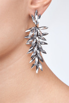 Thumbnail for your product : RJ Graziano Crystal Linear Drop Earrings in Gunmetal