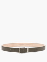 Thumbnail for your product : Alexander McQueen Identity Leather Belt - Khaki