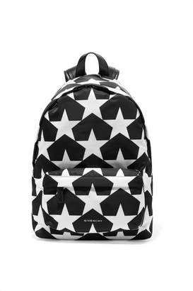 Givenchy Leather-trimmed Printed Shell Backpack