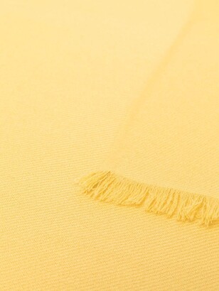 N.Peal Frayed Detailing Cashmere Scarf