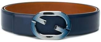 Santoni logo buckle belt
