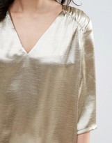 Thumbnail for your product : Traffic People 3/4 Sleeve Satin Shift Dress