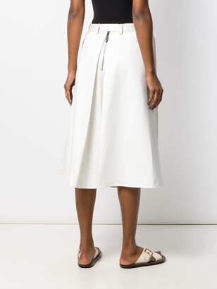 Marni Side Belts A-Lined Skirt