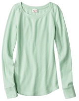 Thumbnail for your product : Mossimo Juniors Long Sleeve Thermal Tee - Assorted Colors