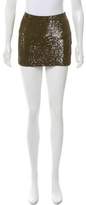 Thumbnail for your product : Haute Hippie Sequin Embellished Mini Skirt