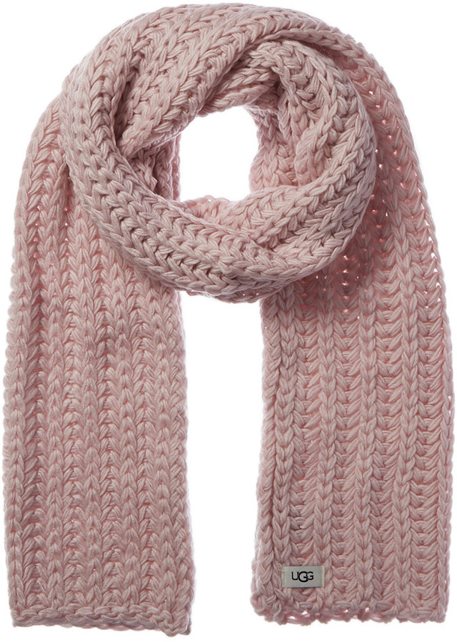 UGG Chunky Knit Wool-Blend Scarf - ShopStyle Accessories