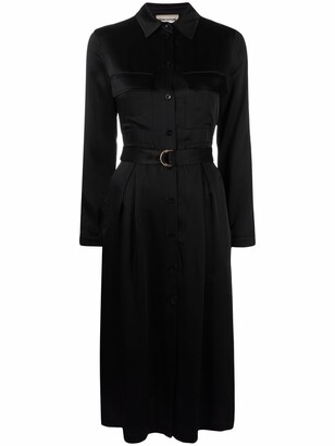 Semi-Couture Belted Shirt Dress
