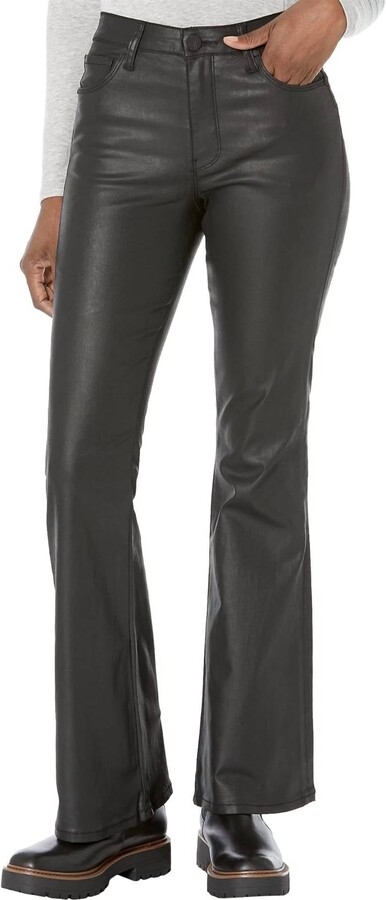 High-Rise Bootcut Flare Denim Jeans In Seal Brown