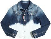 Thumbnail for your product : DSQUARED2 Bleached Stretch Denim Jacket