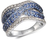 Thumbnail for your product : LeVian 14K 2.23 Ct. Tw. Diamond & Sapphire Half-Eternity Ring