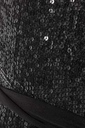 Diane von Furstenberg Wrap-effect Sequined Silk Jumpsuit