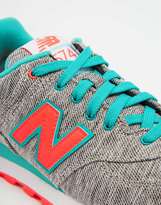 Thumbnail for your product : New Balance 574 Textile Turquoise Trainers