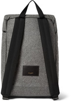 Thumbnail for your product : Saint Laurent Leather-Trimmed Flannel Backpack