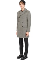 Thumbnail for your product : Façonnable Optical Prince Of Wales Wool Coat
