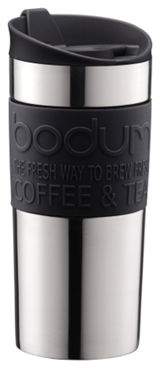 Bodum 0.35L Stainless Steel & Black Travel Mug