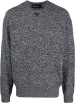 Thumbnail for your product : Neil Barrett Crew-Neck Chunky-Knit Jumper