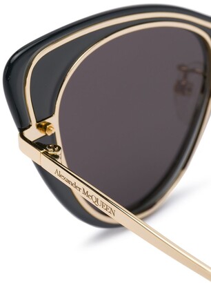 Alexander McQueen Sunglasses Cat Eye Frame Sunglasses