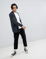 Thumbnail for your product : ASOS DESIGN Knitted Batwing Cardigan In Charcoal