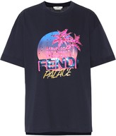 Thumbnail for your product : Fendi Cotton sequined logo T-shirt
