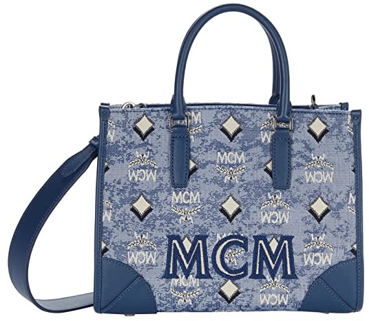 MCM Small Vintage Jacquard Tote - ShopStyle Shoulder Bags
