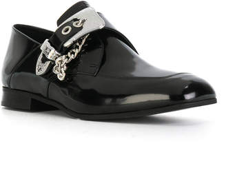 McQ buckled chain embellished loafers