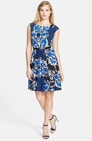 Thumbnail for your product : Ellen Tracy Print Jersey Fit & Flare Dress