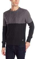 Thumbnail for your product : Dickies Men's Connor Color-Block Fisherman Cable-Knit Sweater