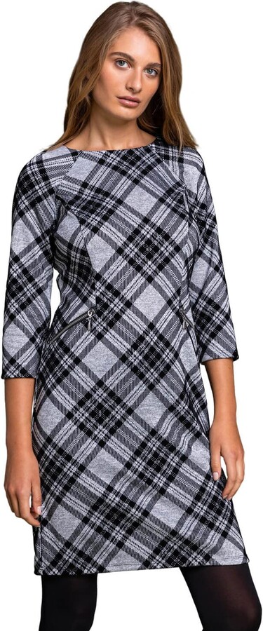 checkered plaid dress