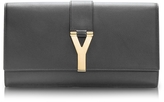 Thumbnail for your product : Saint Laurent Black Leather Y Clutch