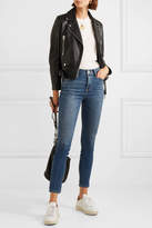 Thumbnail for your product : Current/Elliott The High Waist Stiletto Cropped Skinny Jeans - Dark denim