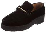 Thumbnail for your product : Celine Velvet Platform Loafers