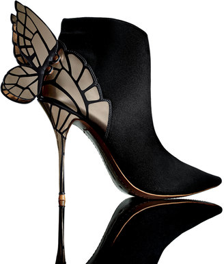 Sophia Webster Chiara 3D Butterfly Wing Boot, Black