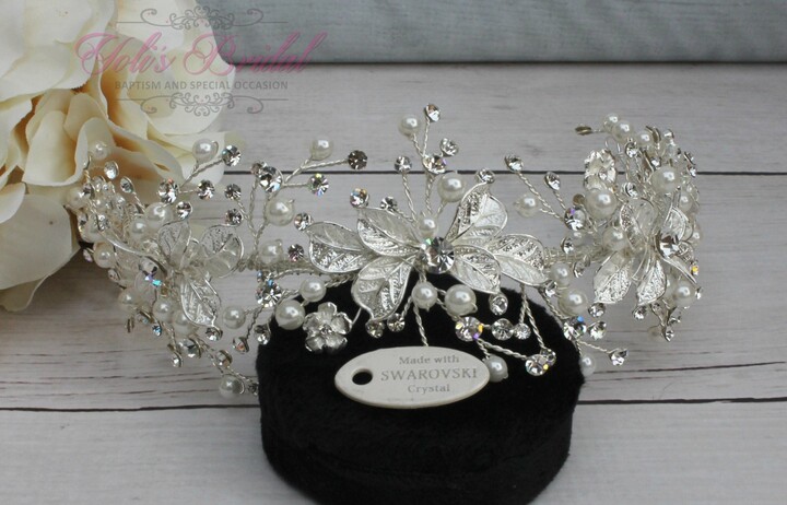 bridal wreath headpiece