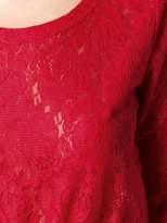 Thumbnail for your product : Comme des Garcons layered lace top