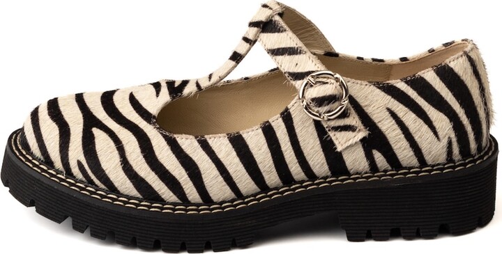 Polina Magiy Black / White Lucy Zebra Shoes