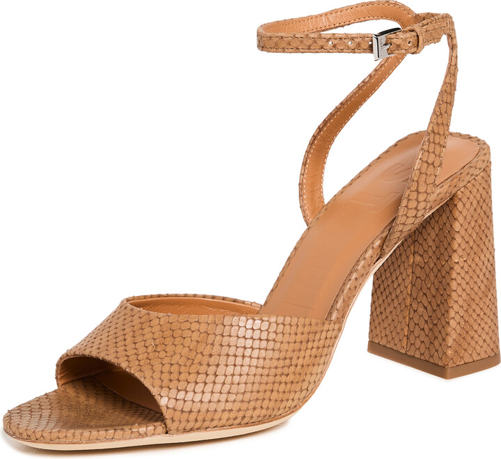 Snake Block Heel ShopStyle UK