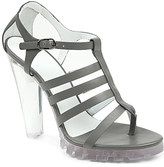 Thumbnail for your product : Christopher Kane Perspex heel leather sandals