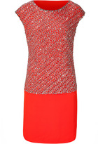 Thumbnail for your product : Collette Dinnigan Sunset Sequined Cap Sleeve Silk Dress