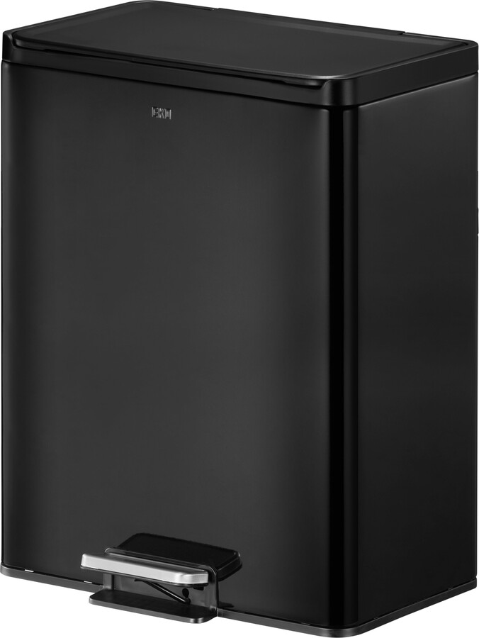 EKO Essential 20/20 Litre Recycler Steel Bin Black ShopStyle Kitchen