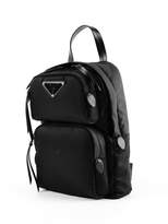 Thumbnail for your product : Prada Logo Plaque Backpack