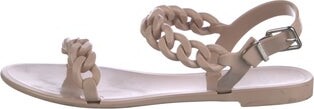 Givenchy Rubber Chain-Link Accents Slingback Sandals
