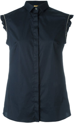 Fay sleeveless shirt - women - Cotton/Spandex/Elastane - M