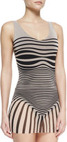 Thumbnail for your product : Jean Paul Gaultier Optical Tulle-Overlay One-Piece