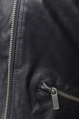 Karen Millen Plus Size Leather Signature Biker Jacket